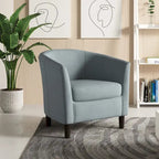 Fauteuils d'appoint modernes en forme de tonneau, Fauteuils club confortables
