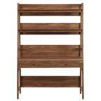 Bureau avec bibliothèque et tiroirs de rangement