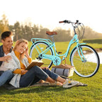 Vélo pour femme Zeus & Ruta de 24 pouces avec 7 vitesses et cadre en acier