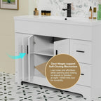 Meuble-lavabo de salle de bain Wavy Line 30/36/48 avec évier et robinet