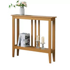 Console étroite avec étagères pour entrée, couloir ou salon
