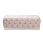 Banc ottoman en velours Gracewood Hollow Solanki