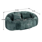 Fauteuil poire paresseux en chenille