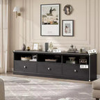 Meuble TV Mid-Century Modern de 178 cm avec tiroir de rangement et étagères ouvertes