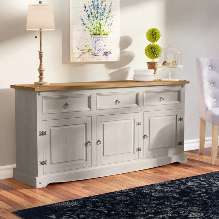 Buffet bas de style rustique 65 po - Collection Corona