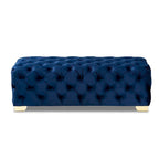 Banc ottoman en velours Gracewood Hollow Solanki