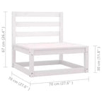 vidaXL Ensemble de Mobilier de Jardin 10 Pièces Canapé d'Angle d'Extérieur en Bois de Pin Massif