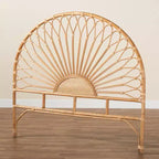 Tête de lit en rotin naturel, marron