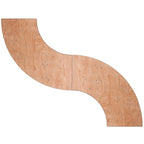 Table de banquet pliante en bois en serpentine de 1,22 m - 61 larg. x 122 prof. x 77 haut. (cm) - 61 larg. x 122 prof. x 77 haut. (cm)