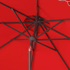 Parasol déporté double toit 274 cm avec cantonnière Kjerstin SAFAVIEH Outdoor