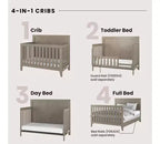 Ensemble de chambre de bébé 3 pièces Child Craft Kieran comprenant un lit de bébé convertible 4-en-1, une commode double et une commode