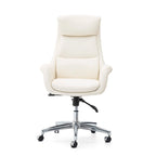 Fauteuil de bureau pivotant réglable en similicuir Glitzhome Mid-century 48 pouces