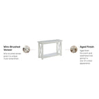 Console Homestyles Seaside Lodge blanc cassé