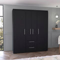 Armoire Bariloche avec tringles, étagères et 2 tiroirs