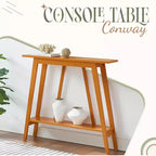 Kings Brand Furniture – Console étroite avec étagère de rangement pour couloir, entrée, vestibule, salon