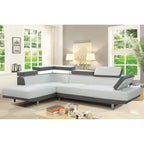 Canapé sectionnel en L 2 pièces en similicuir Riveredge de 277 cm de large - 76L x 109W x 28H