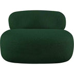 Meridian Furniture Fauteuil en tissu bouclette Venti