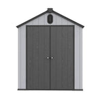 Abri de jardin en résine toutes saisons avec plancher, 1,8 m x 1,2 m/1,8 m x 2,4 m/2,4 m x 1,8 m/2,4 m x 3 m, Spire Tool Shed