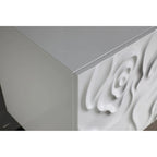 Buffet moderne blanc laqué avec portes à fermeture douce
