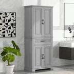 Meuble de rangement pour salle de bain avec portes et tiroir