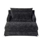 Fauteuil convertible très profond en chenille Polibi
