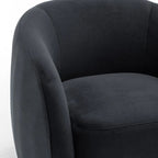 Fauteuil pivotant moderne en forme de tonneau