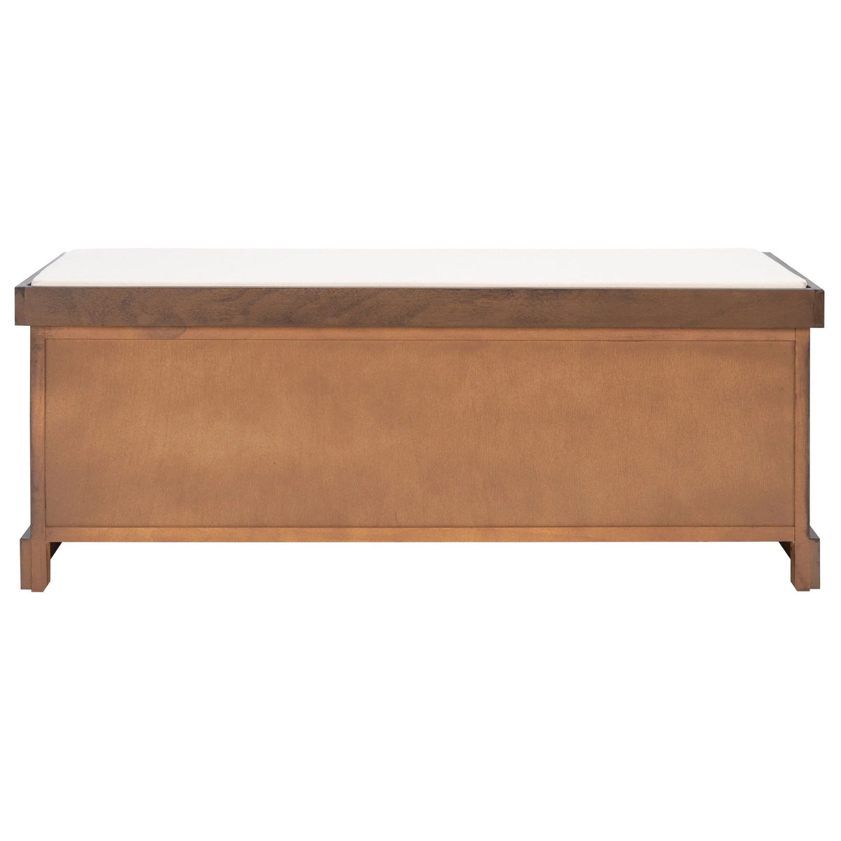 Banc de rangement SAFAVIEH Fiorello avec coussin et 3 tiroirs - 47,3 L x 15 P x 19 H - 47 L x 15 P x 19 H