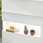 Bureau de réception rectangulaire en bois Secrétaire Bureau d'ordinateur