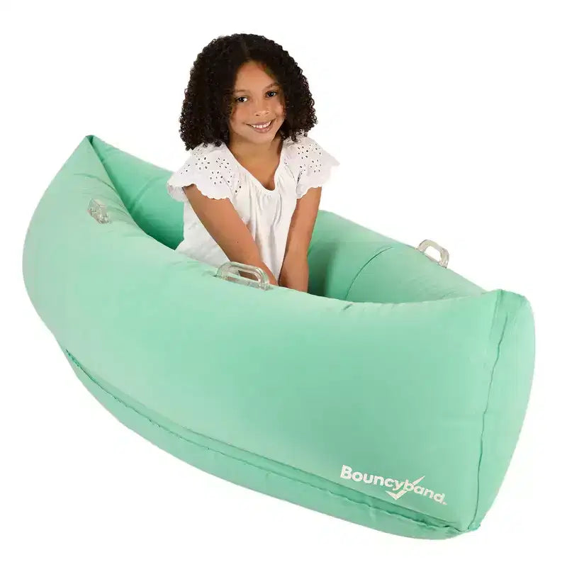 Siège sensoriel enveloppant Bouncyband Peapod, 152 cm, 6-12 ans, jusqu'à 155 cm, vert