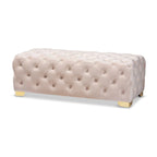Banc ottoman en velours Gracewood Hollow Solanki