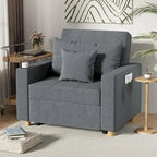 Fauteuil convertible 3-en-1, plusieurs coloris, une place