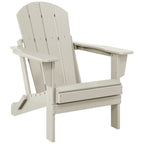 Chaise Adirondack pliante d'extérieur tout temps Polytrends Laguna résistante à la décoloration pour patio