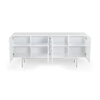 Buffet moderne blanc laqué avec portes à fermeture douce