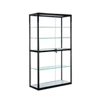 Vitrine rectangulaire contemporaine en verre noir