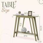 Kings Brand Furniture – Console étroite avec étagère de rangement pour couloir, entrée, vestibule, salon