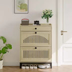 Meuble à chaussures moderne en bois, étagère réglable, design moderne autoportant, pour couloir, salon