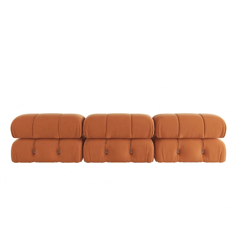 Canapé modulable réversible 3 places en velours