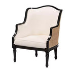 Fauteuil d'appoint en tissu et bois Elizette de Bali & Pari