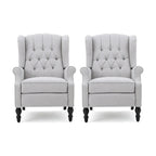 Fauteuils inclinables en tissu touffeté Walter (lot de 2) par Christopher Knight Home