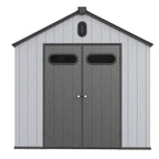 Abri de jardin en résine toutes saisons avec plancher, 1,8 m x 1,2 m/1,8 m x 2,4 m/2,4 m x 1,8 m/2,4 m x 3 m, Spire Tool Shed