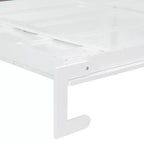 Lit escamotable Queen size avec canapé et armoire, Lit mural Queen en bois avec étagères, Lit escamotable pour chambre d'amis ou bureau