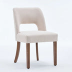 Lot de 4 chaises de salle à manger rembourrées en tissu