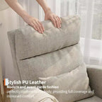 Fauteuil à bascule moderne avec oreiller et poches latérales, pour salon, chambre à coucher