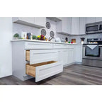 Meuble de cuisine bas CASAINC de 30,5 cm L x 87,6 cm H x 61 cm P avec 1 tiroir à fermeture douce, cadre en contreplaqué, façade à recouvrement total