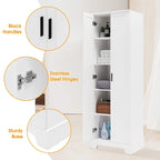 Armoire de rangement à deux portes pour salle de bains