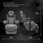Fauteuil inclinable de jeu - Chaise de jeu inclinable avec repose-pieds