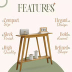 Kings Brand Furniture – Console étroite avec étagère de rangement pour couloir, entrée, vestibule, salon