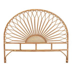 Tête de lit en rotin naturel, marron