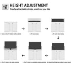 Station de jeu Smart Lift, hauteur réglable, double gestion des câbles, pour écrans 50"
