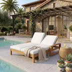 Bain de soleil double Polibi avec dossier réglable sur 5 positions